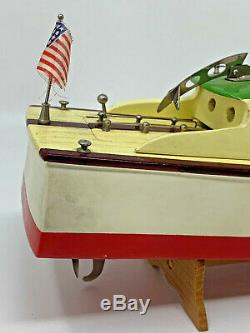 Vintage Model Motor Boat ITO Japan Wood Original Box Miss Great Lakes TMY 192397