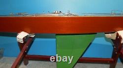 Vintage Model Pond Yacht Sailboat 65 Inch Long Boat A Class R/C