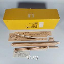 Vintage Model Shipways'Mayflower' Solid Hull Wood Ship Model