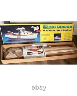 Vintage NOS Midwest Boothbay Lobster Boat Kit #964 30in RC Balsa Unbuilt