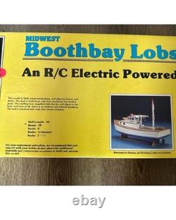 Vintage NOS Midwest Boothbay Lobster Boat Kit #964 30in RC Balsa Unbuilt