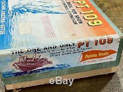 Vintage NOS US NAVY PT 109 Wooden Torpedo Patrol Boat Wood Model Kit IN BOX 33