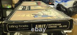 Vintage Nos Billing Boats 1/75 Smit Rotterdam Wood Ship Model Kit- Unassembled