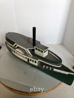 Vintage ONNalinda Wooden Model boat 24 long in great condition