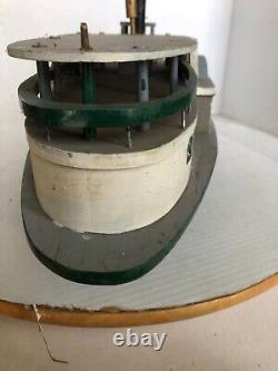 Vintage ONNalinda Wooden Model boat 24 long in great condition