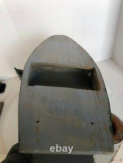 Vintage ONNalinda Wooden Model boat 24 long in great condition