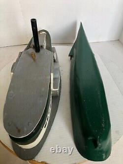 Vintage ONNalinda Wooden Model boat 24 long in great condition