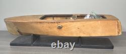 Vintage Older Wooden Model Boat
