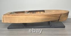Vintage Older Wooden Model Boat