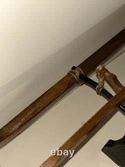 Vintage Outrigger Canoe Boat Replica Scandinavian Norwegian 38 Wooden Model