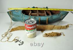 Vintage Pond Sailing Boat 19 Alaska Fishing Boat Wood Model
