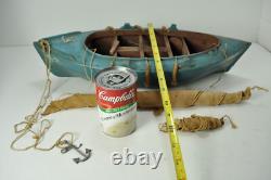 Vintage Pond Sailing Boat 19 Alaska Fishing Boat Wood Model