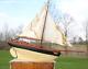 Vintage Pond Yacht Model Wood Sailboat 38 Sloop Boat Sails Antique Large