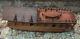 Vintage Rare Hand Carved Walnut Wood Kashmir India Model Boat House