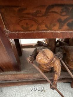 Vintage Rare Chinese Dragon Wugongchuan Model Boat Teakwood