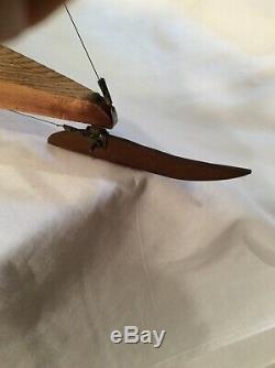 Vintage Rare Handcrafted Pond Ice Sail Boat model WithRigging 29Long X 35 Tall