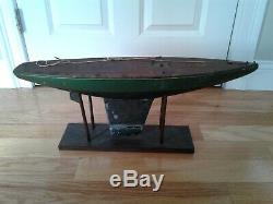 Vintage Rare Jacrim Seaworthy Boats Toy Model Wooden Pond Yacht Sail Boat 2