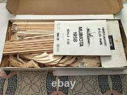 Vintage Rare MUIMOTA 1958 Scale 125 Wood Model Ship Kit made in Italy NOS