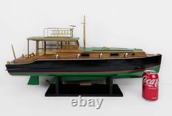 Vintage Replica Model of Ernest Hemingway's Boat Pilar Display Model with Stand