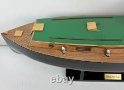 Vintage Replica Model of Ernest Hemingway's Boat Pilar Display Model with Stand
