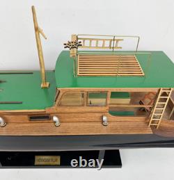 Vintage Replica Model of Ernest Hemingway's Boat Pilar Display Model with Stand