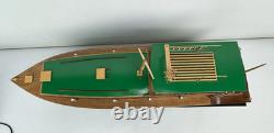 Vintage Replica Model of Ernest Hemingway's Boat Pilar Display Model with Stand