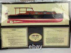 Vintage Replica Model of Ernest Hemingway's Boat Pilar Display Model with Stand