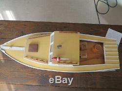 Vintage Rockport Maine Lobster Boat Model Handmade, Not a Kit, Large Wonderful
