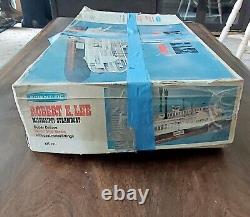 Vintage SCIENTIFIC Robert E Lee WOOD MODEL BOAT SHIP Kit OPEN BOX See Pics