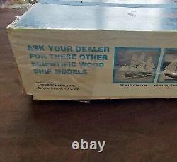 Vintage SCIENTIFIC Robert E Lee WOOD MODEL BOAT SHIP Kit OPEN BOX See Pics