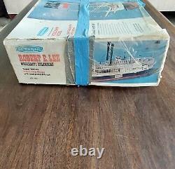 Vintage SCIENTIFIC Robert E Lee WOOD MODEL BOAT SHIP Kit OPEN BOX See Pics