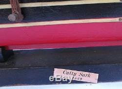 Vintage Sailing Ship Boat Model Wood Cuttysark 1869 (sh1120)