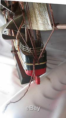 Vintage Sailing Ship Boat Model Wood Cuttysark 1869 (sh1120)