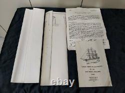 Vintage Shipways Wood Model Kit America 1851 Boat Schooner Yacht Wooden Sail