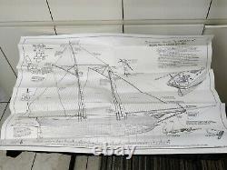 Vintage Shipways Wood Model Kit America 1851 Boat Schooner Yacht Wooden Sail