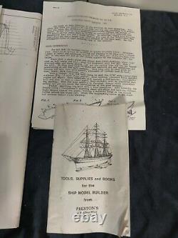 Vintage Shipways Wood Model Kit America 1851 Boat Schooner Yacht Wooden Sail