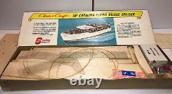 Vintage Sterling Models Wooden Chris Craft Catalina 50' Flying Bridge Boat KIT