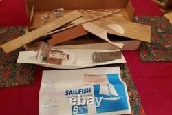 Vintage Sterling Sailfish Sailboat RC Model Kit B-23