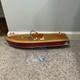 Vintage Style Wooden Mahogany Speedboat Model Classic Runabout Boat 20