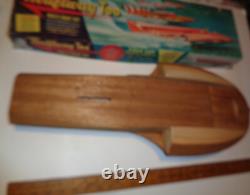 Vintage Tether Race Hydro Thriftway Too 24 Wood Multi-Boat Model Kit withMotor