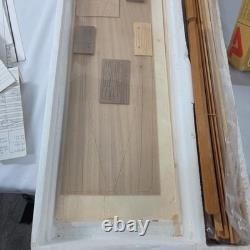 Vintage The Blue Nose Ship Wooden Model 15 1/2 Tall Ship 1/75 In Box