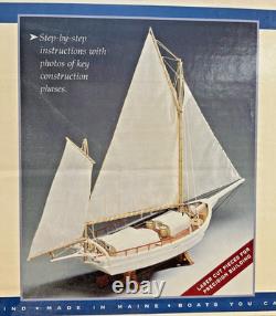 Vintage The Laughing Whale Joshua Slocum's Spray Wood Model Kit No. 201
