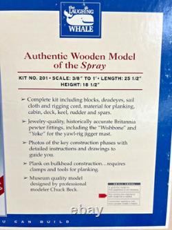 Vintage The Laughing Whale Joshua Slocum's Spray Wood Model Kit No. 201