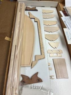 Vintage The Laughing Whale Joshua Slocum's Spray Wood Model Kit No. 201