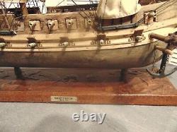 Vintage USS Constitution 1797 Wood Boat Model Ship Made in Spain 26 L x 22 H