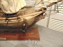 Vintage USS Constitution 1797 Wood Boat Model Ship Made in Spain 26 L x 22 H