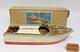 Vintage Unique Wood Model Motor Boat With Original Box