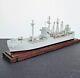 Vintage Wwii Wood Military Ship Model Handmade