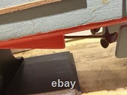 Vintage WWII era Wood U. S. Navy PT Boat Model Ship Folk Art 27 Long