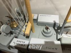 Vintage WWII era Wood U. S. Navy PT Boat Model Ship Folk Art 27 Long